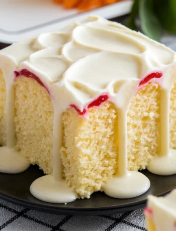 Lemon and Strawberry Jam Cake