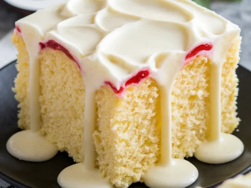 Lemon and Strawberry Jam Cake