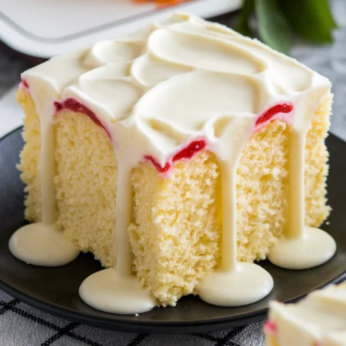 Lemon and Strawberry Jam Cake