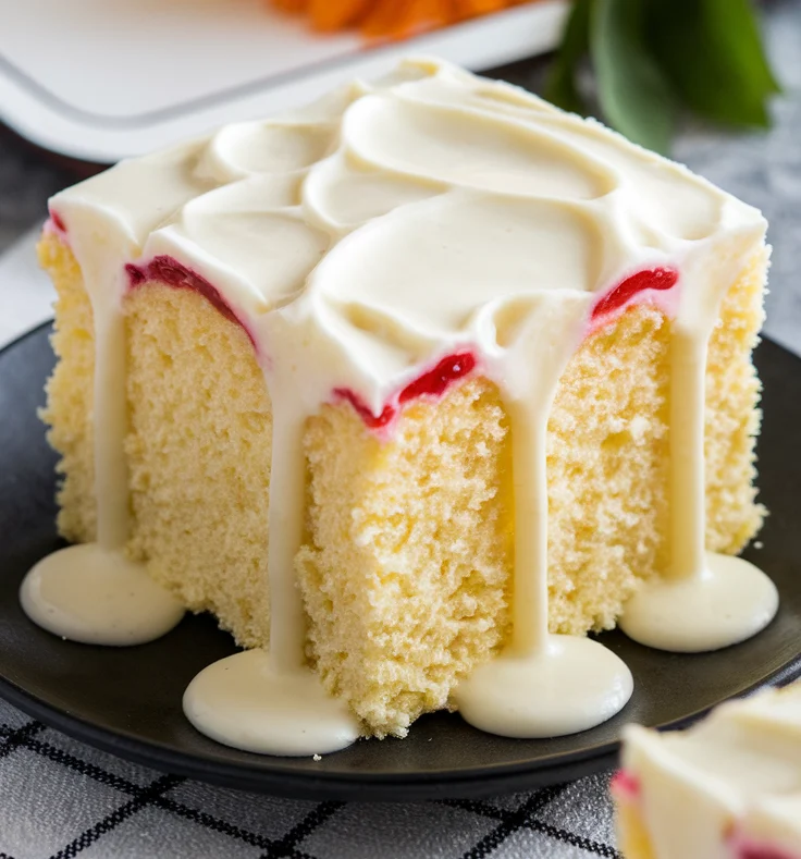 Lemon and Strawberry Jam Cake