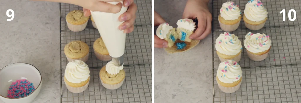 Gender Reveal Cupcakes