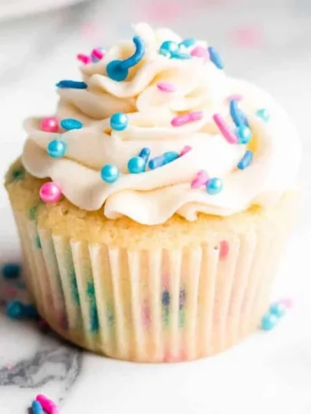 gender reveal cupcakes