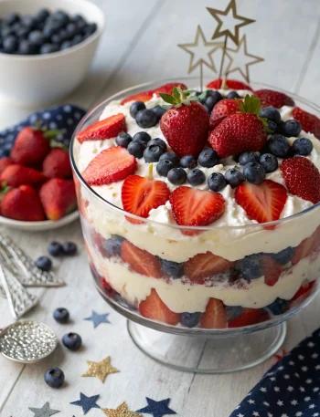 4th of July berry trifle