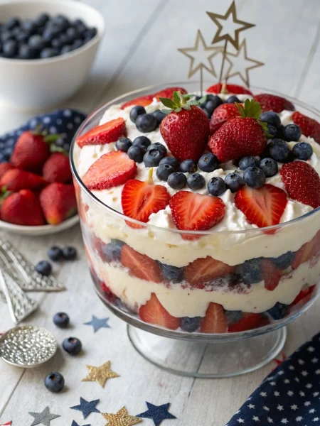 4th of July berry trifle