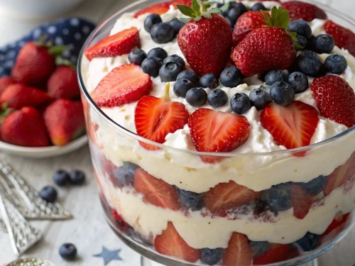 4th of July berry trifle
