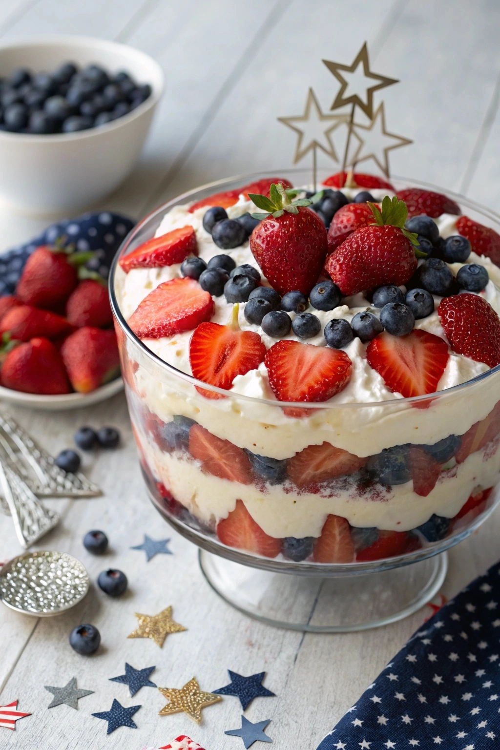 4th of July berry trifle
