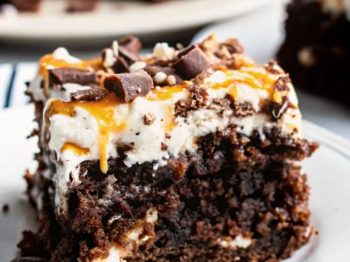 German Chocolate Poke Cake