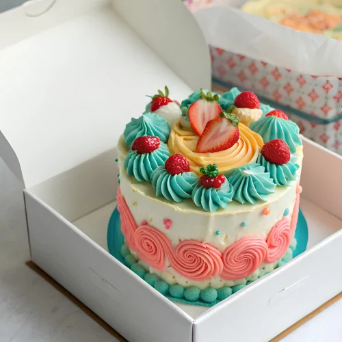 mini cake, Mini Chocolate Lunchbox Cakes