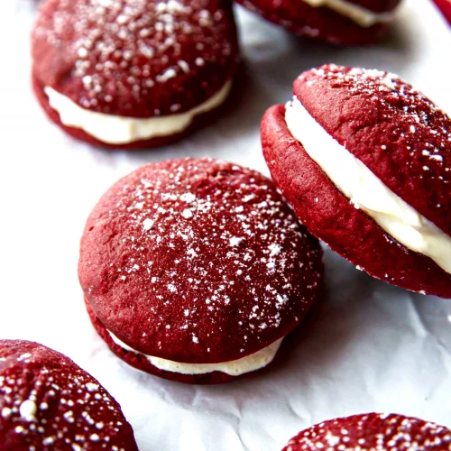 Red Velvet Whoopie Pies