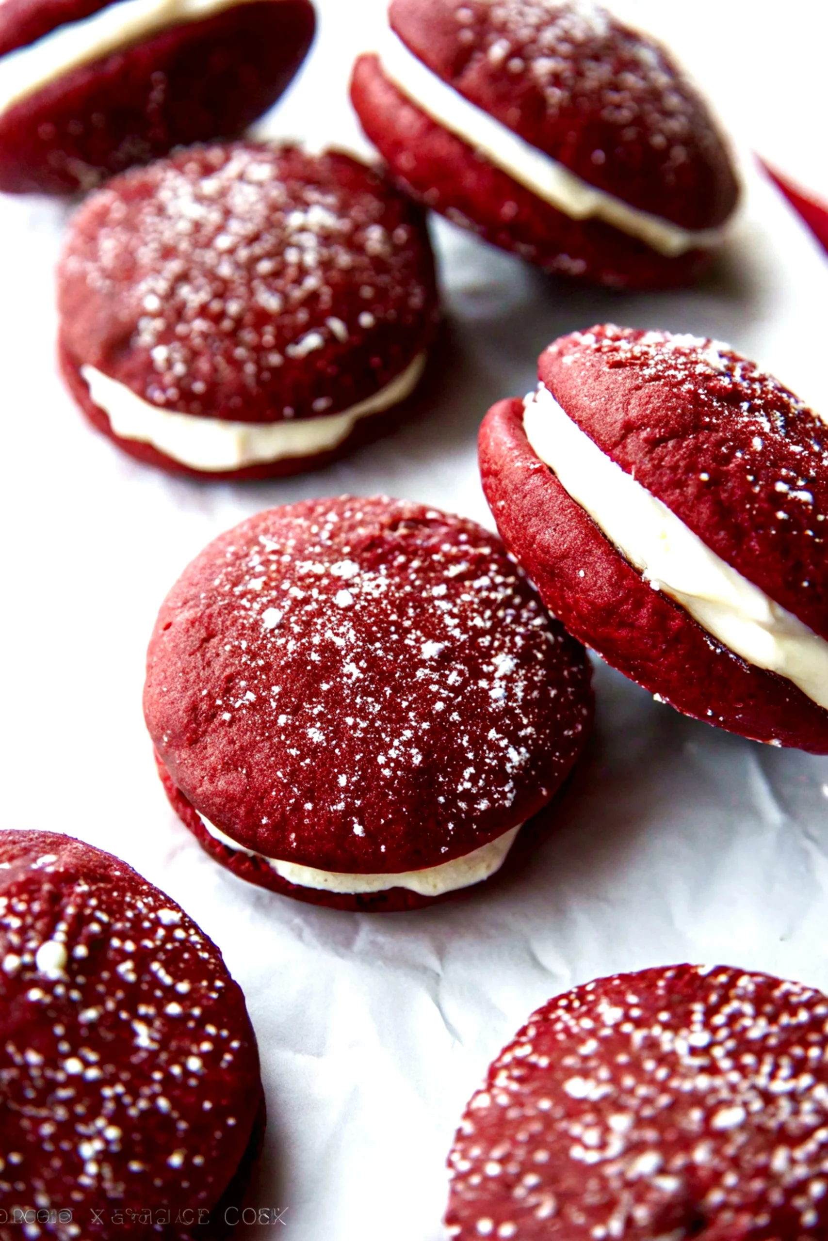 Red Velvet Whoopie Pies
