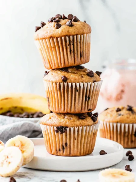 Chocolate Chip Banana Muffins