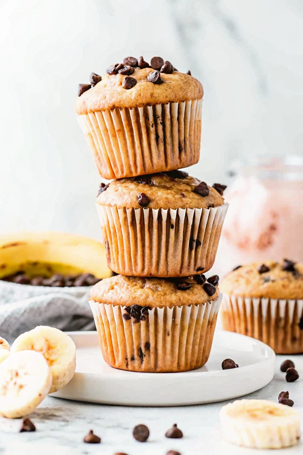 Chocolate Chip Banana Muffins
