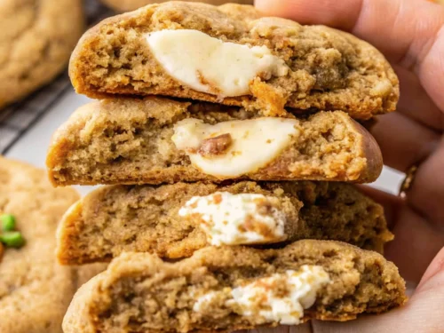 Gooey Carrot Cake Stuffed Cookies