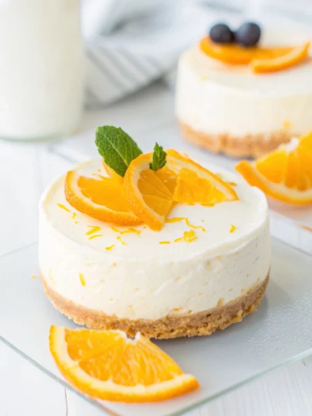 Mini Orange Cheesecakes