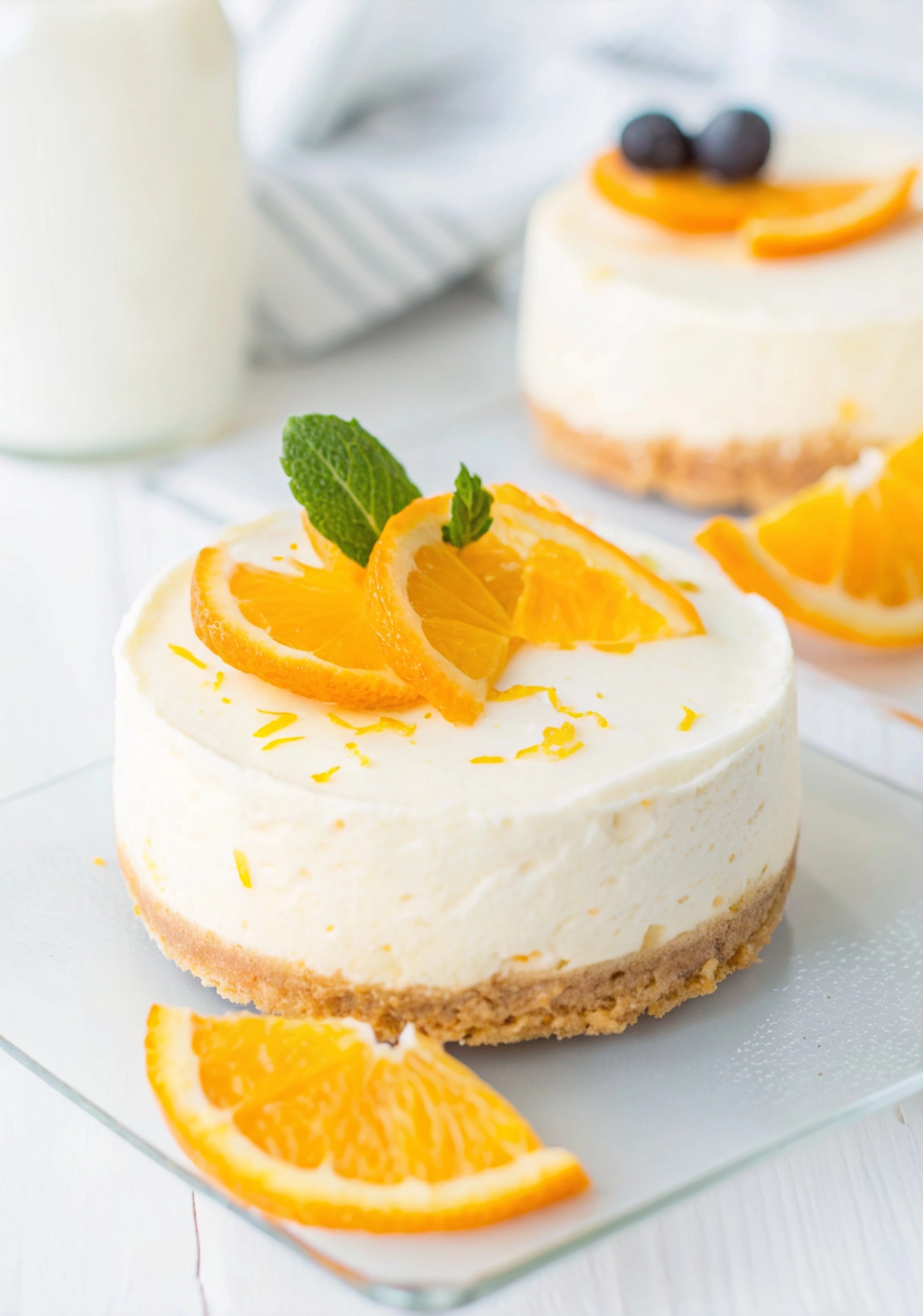Mini Orange Cheesecakes