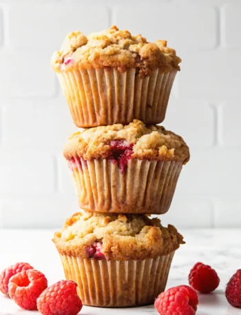 White Chocolate and Raspberry Muffins