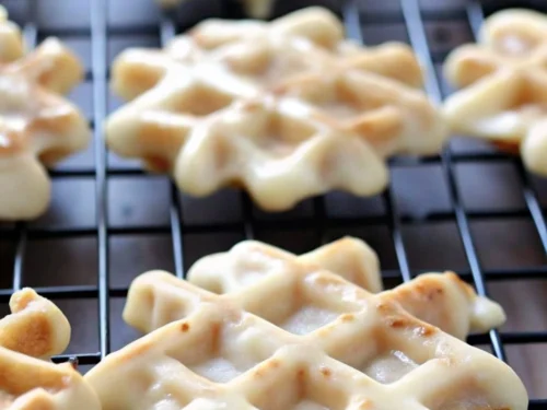 Doughnut Waffles with Maple Glaze