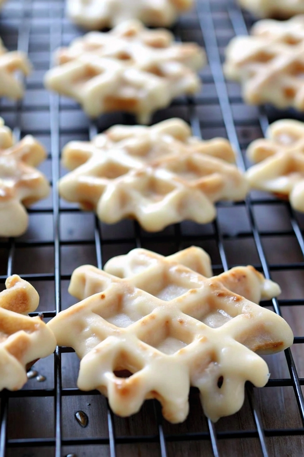 Doughnut Waffles with Maple Glaze