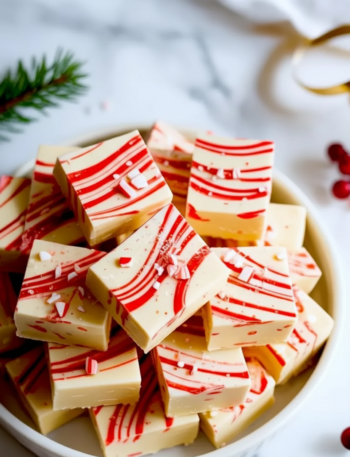 Peppermint Christmas Fudge