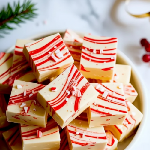 Peppermint Christmas Fudge