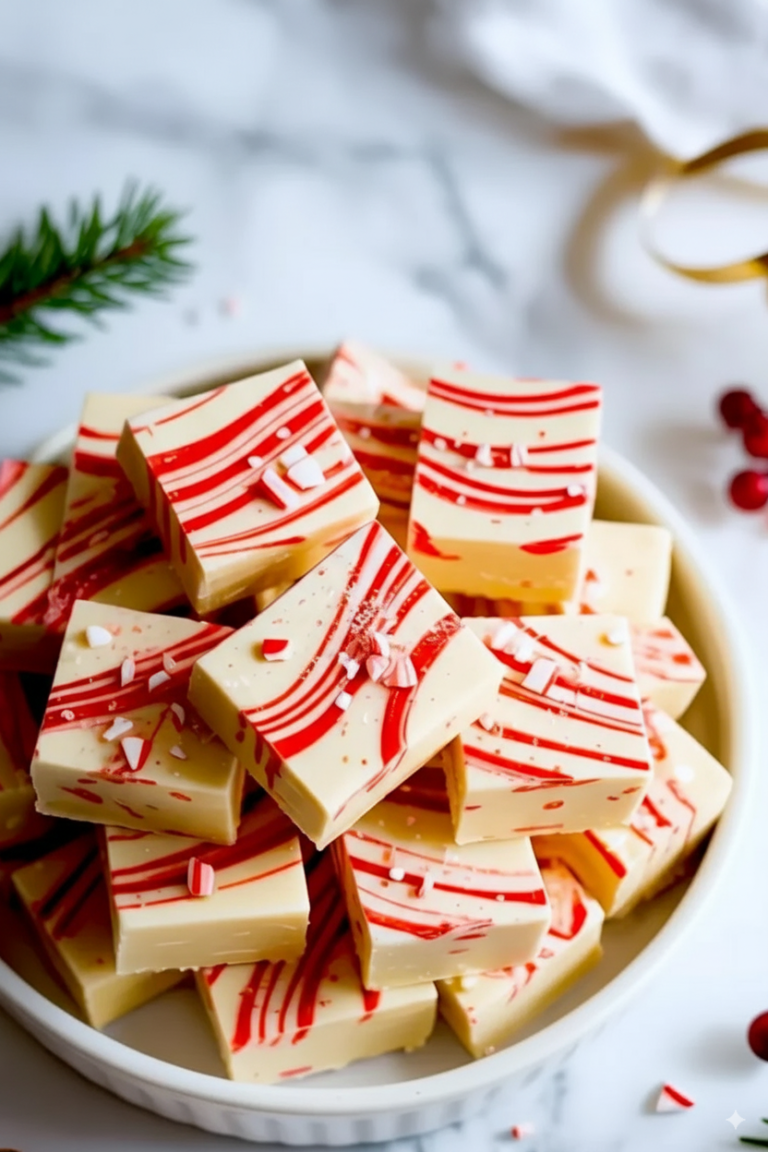 Peppermint Christmas Fudge