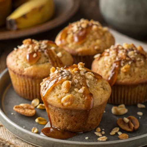 Banana Maple Sweetened Muffins