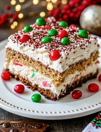 Christmas Cookie Lasagna
