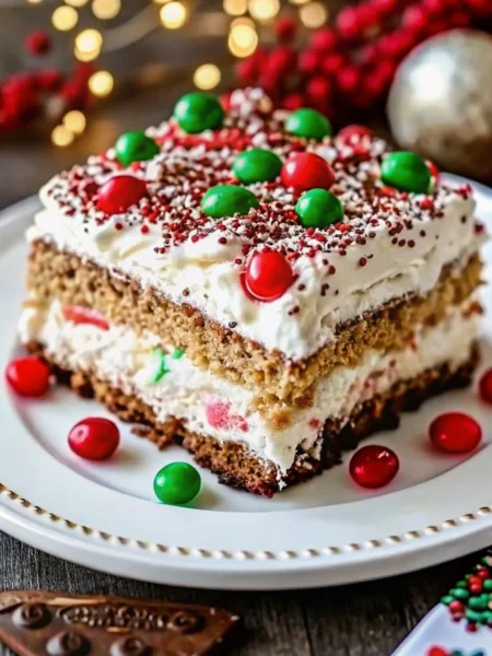 Christmas Cookie Lasagna