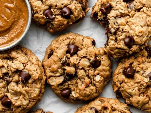 Peanut Butter Oatmeal Chocolate Chip Cookies