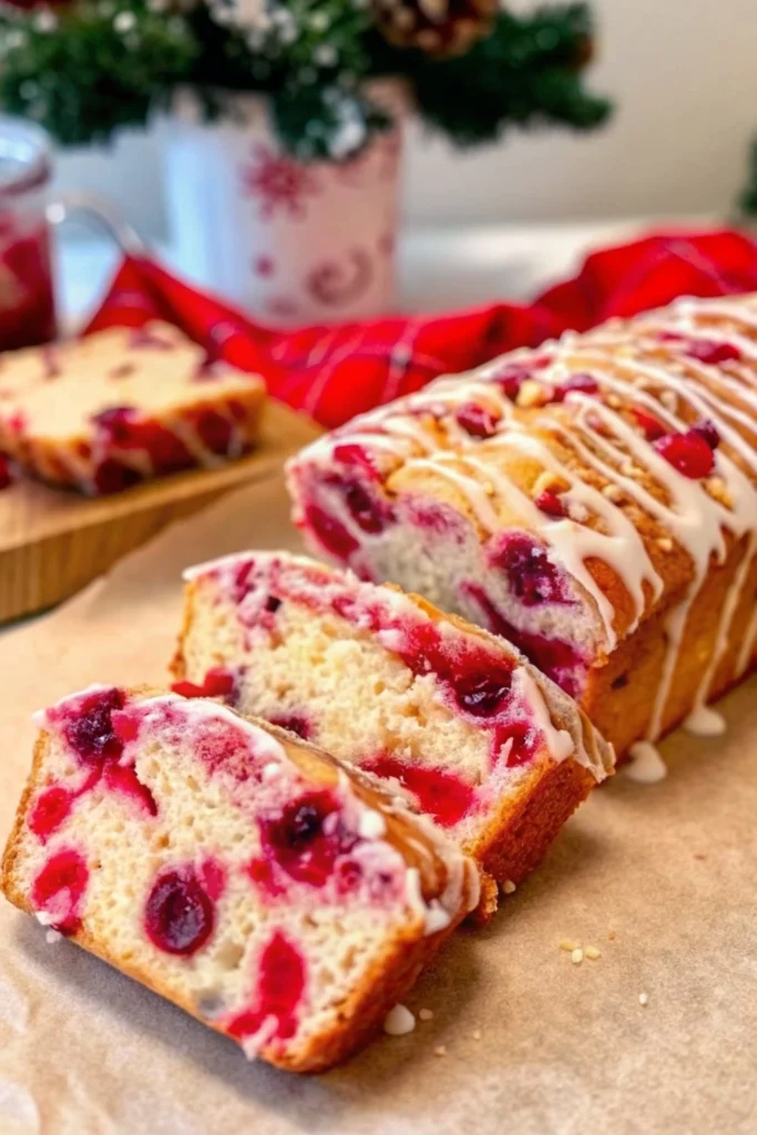 Cranberry Eggnog Bread