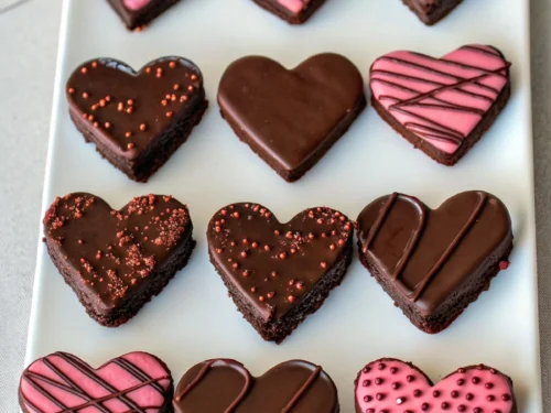 Fudgy Heart-Shaped Brownies