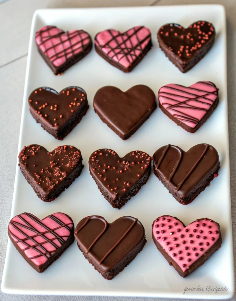 Fudgy Heart-Shaped Brownies