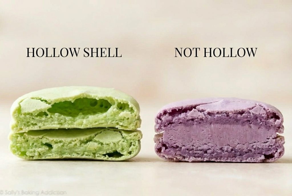 macaron hollow shell
