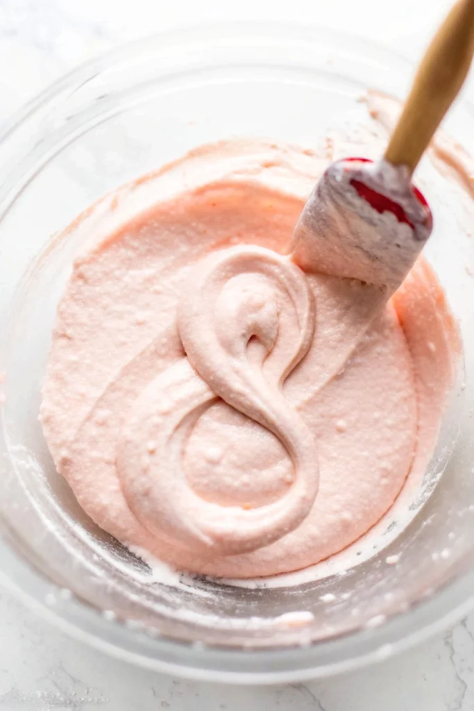 finished macaron batter after the macaronage stage