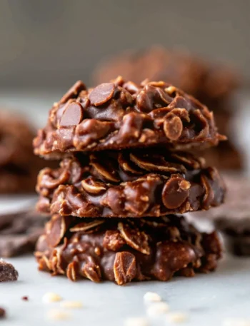 no-bake chocolate peanut butter oatmeal cookies
