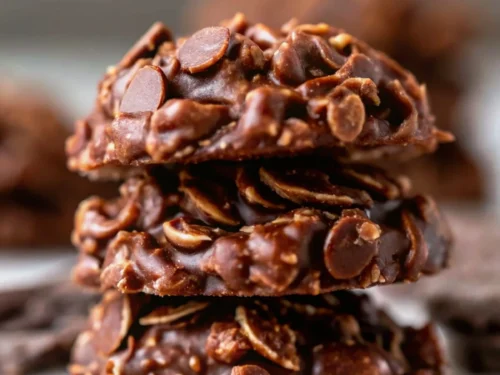no-bake chocolate peanut butter oatmeal cookies