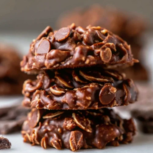 no-bake chocolate peanut butter oatmeal cookies