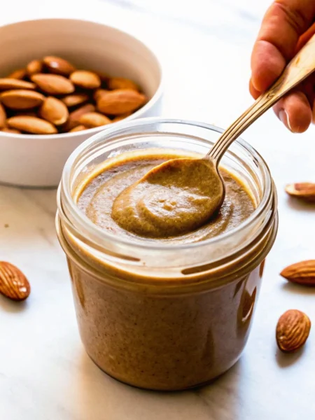 Homemade almond butter