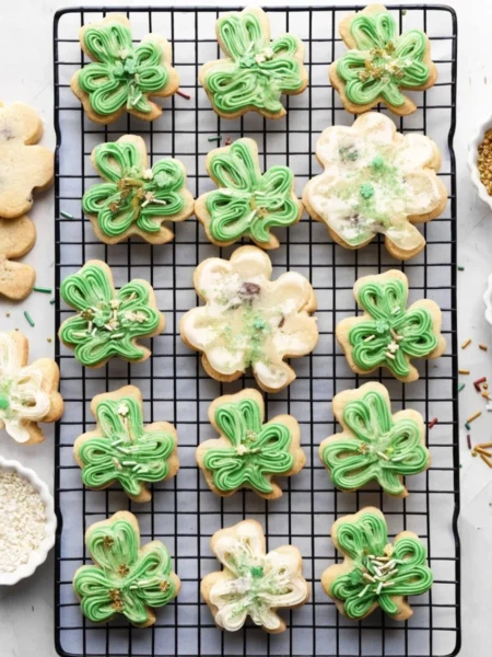 Shamrock Sugar Cookies
