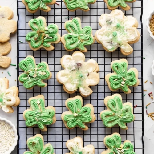 Shamrock Sugar Cookies