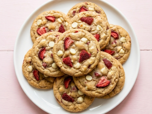 Strawberries and Cream Cookies