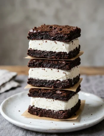 Brownie Ice Cream Sandwiches
