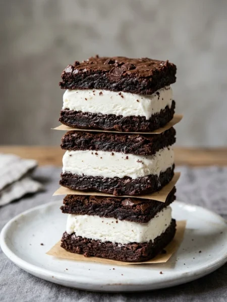 Brownie Ice Cream Sandwiches