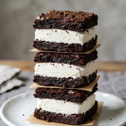 Brownie Ice Cream Sandwiches