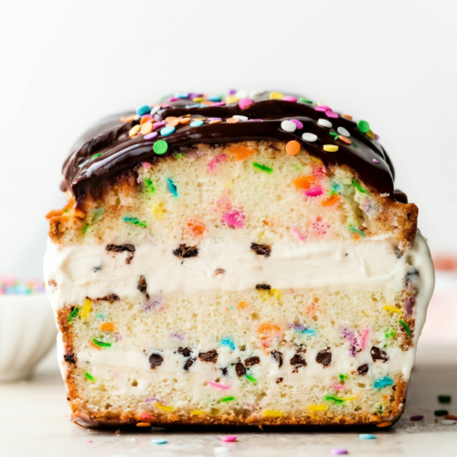 Sprinkle Ice Cream Loaf Cake