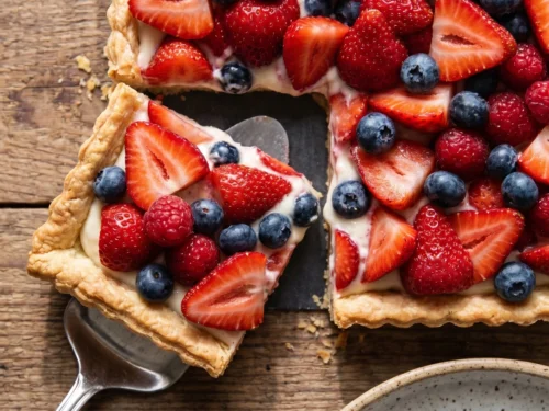 Red White and Blue Pretzel Salad