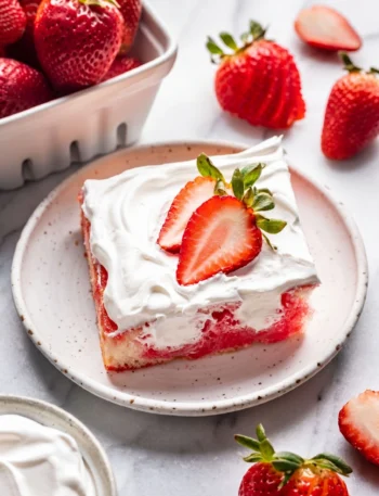 Strawberry Jello Poke Cake