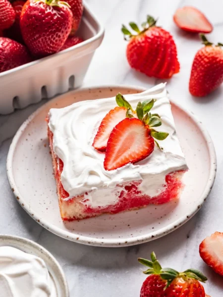 Strawberry Jello Poke Cake
