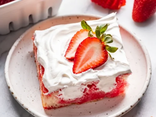 Strawberry Jello Poke Cake