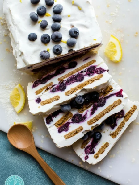 Blueberry Lemon Icebox Cake